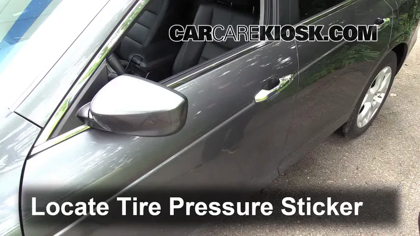 2012 Honda Crosstour EX-L 3.5L V6 Tires & Wheels Check Tire Pressure